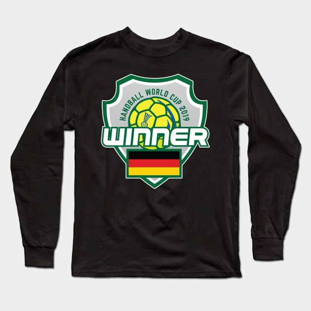 Handball Wm 2019 Germany Long Sleeve T-Shirt by Chaoscreator